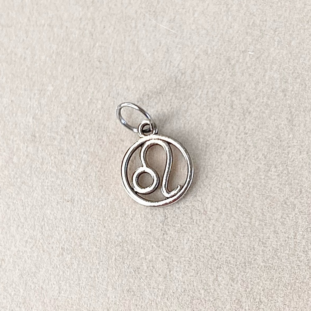 Silver Leo Zodiac Charm